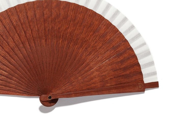 Éventail Pocket Fan ivoire détail