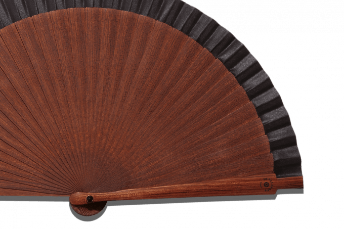 Éventail Pocket Fan Noir détail