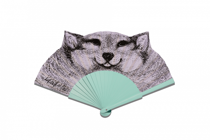 Dédé the Dog hand-fan