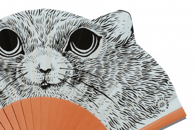 Fifi the hamster hand-fan detail