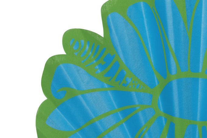Éventail Marguerite vert psychédélique