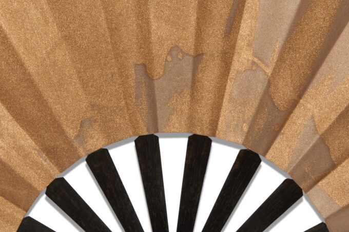 Eventail-Couture-Mouchoir-Gold-Beige-detail