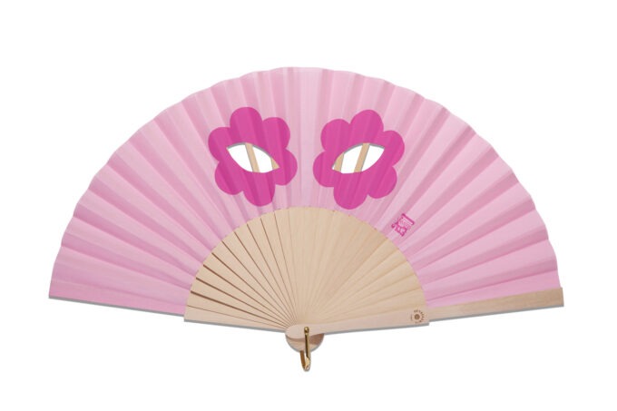Uchronia x Duvelleroy Eventail Masque Fleur Captivant bélière