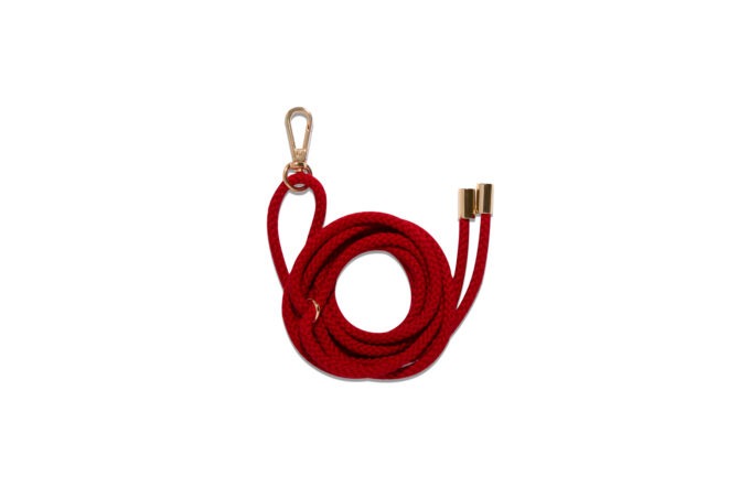 Cordon éventail Take Away Rouge fond blanc web