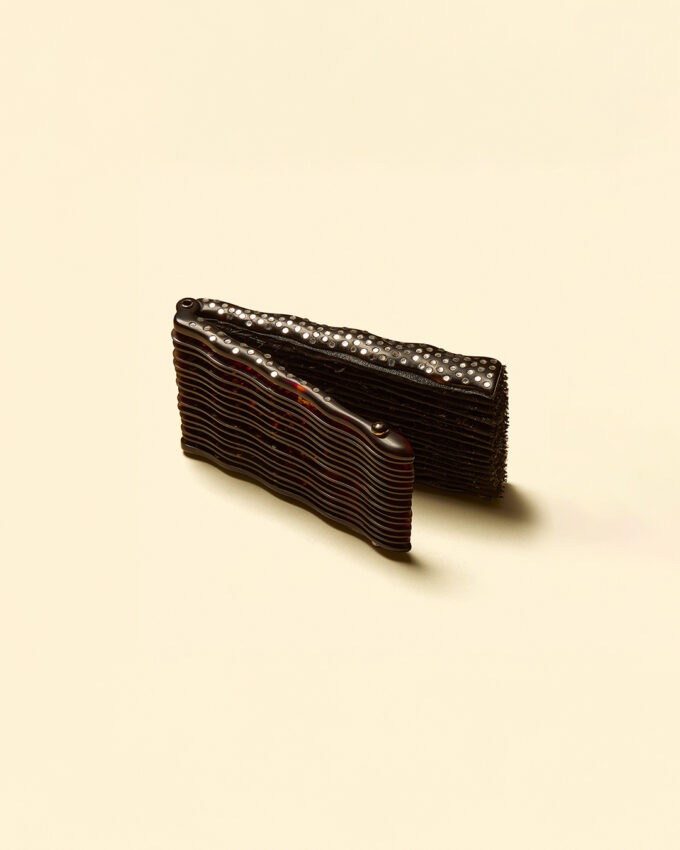 Éventail Balenciaga Couture I Duvelleroy pliable plié