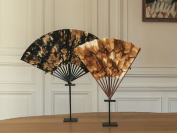 Eventail Sophie Dries Octa Rouille fiche couture